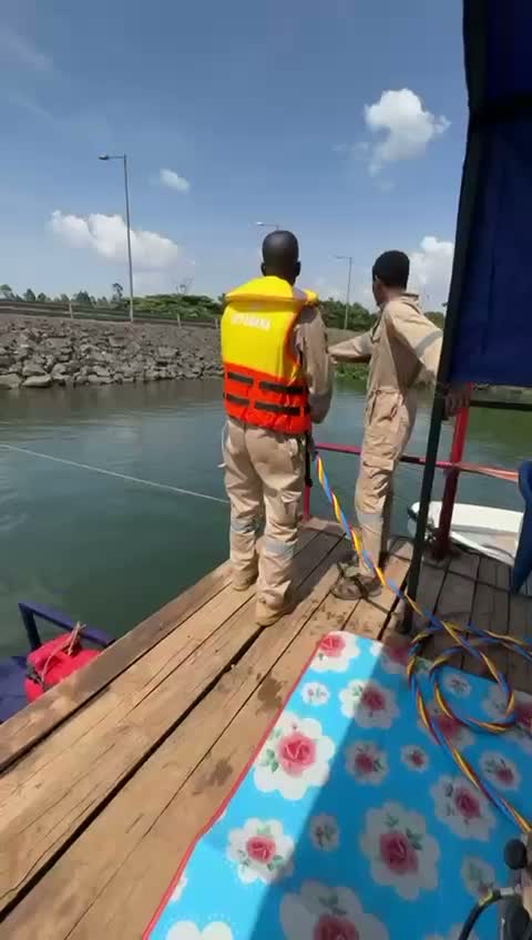 At the waterline